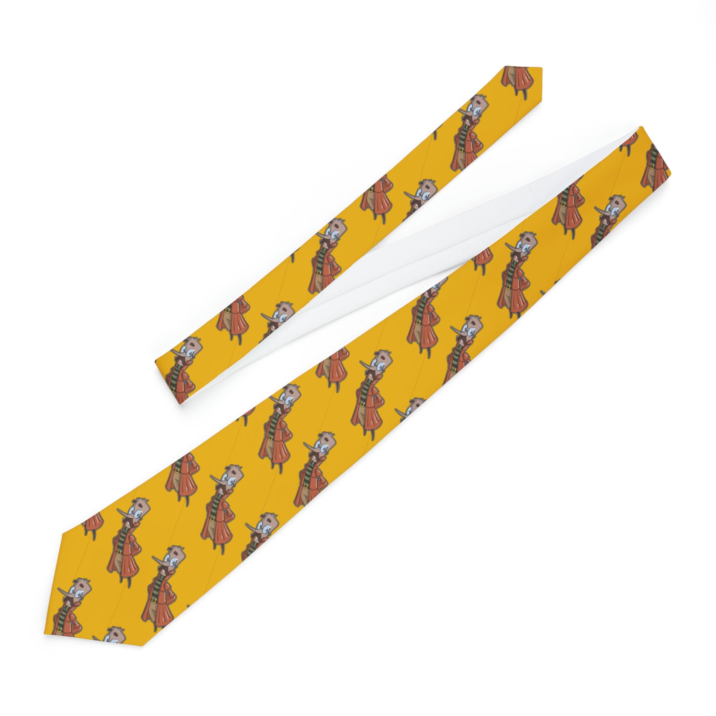 Slippy Slipperson's: Yellow 'Le' Shrimp' Necktie