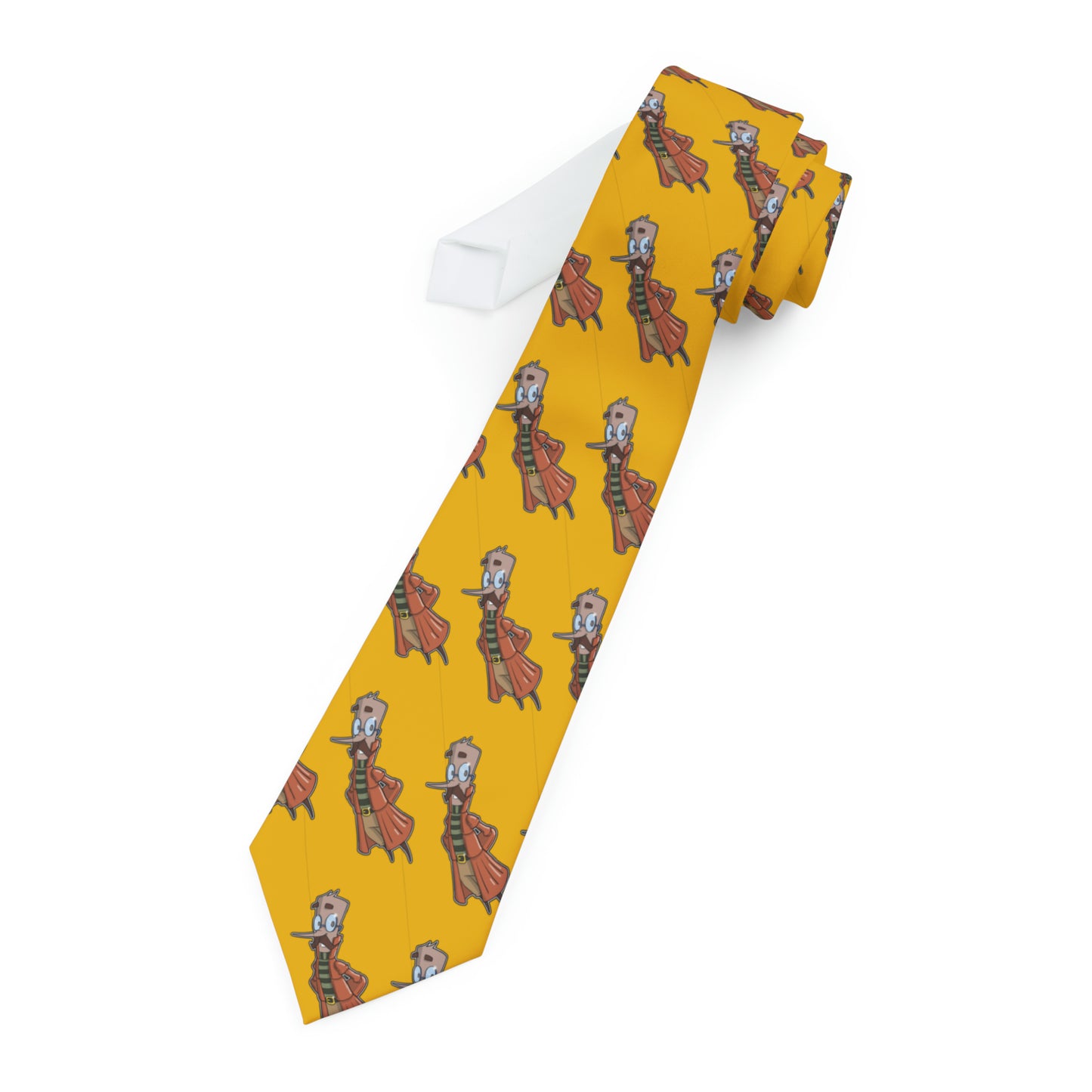 Slippy Slipperson's: Yellow 'Le' Shrimp' Necktie