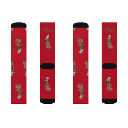 Slippy Slipperson's: Red 'Le' Shrimp' Socks