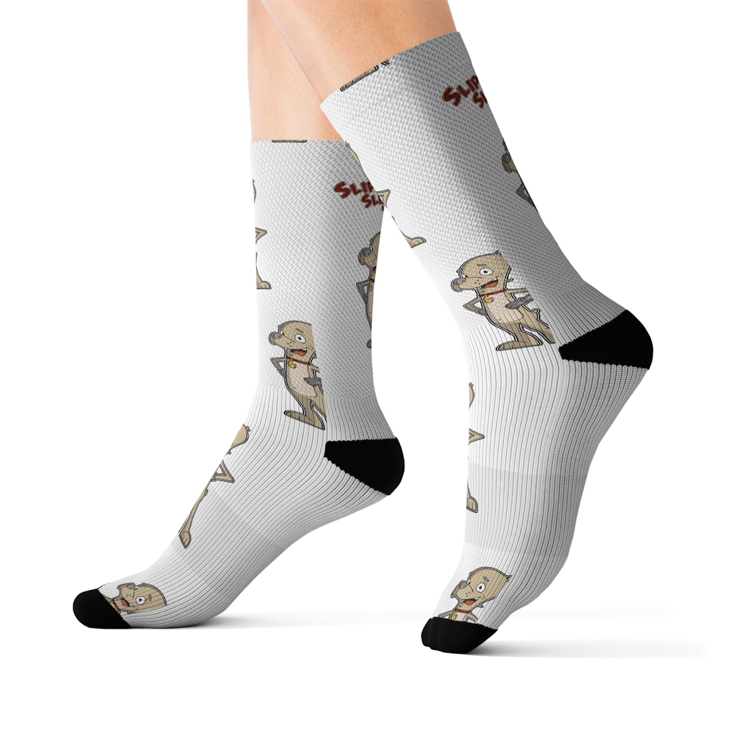 Slippy Slipperson's: White 'Slippy' Socks