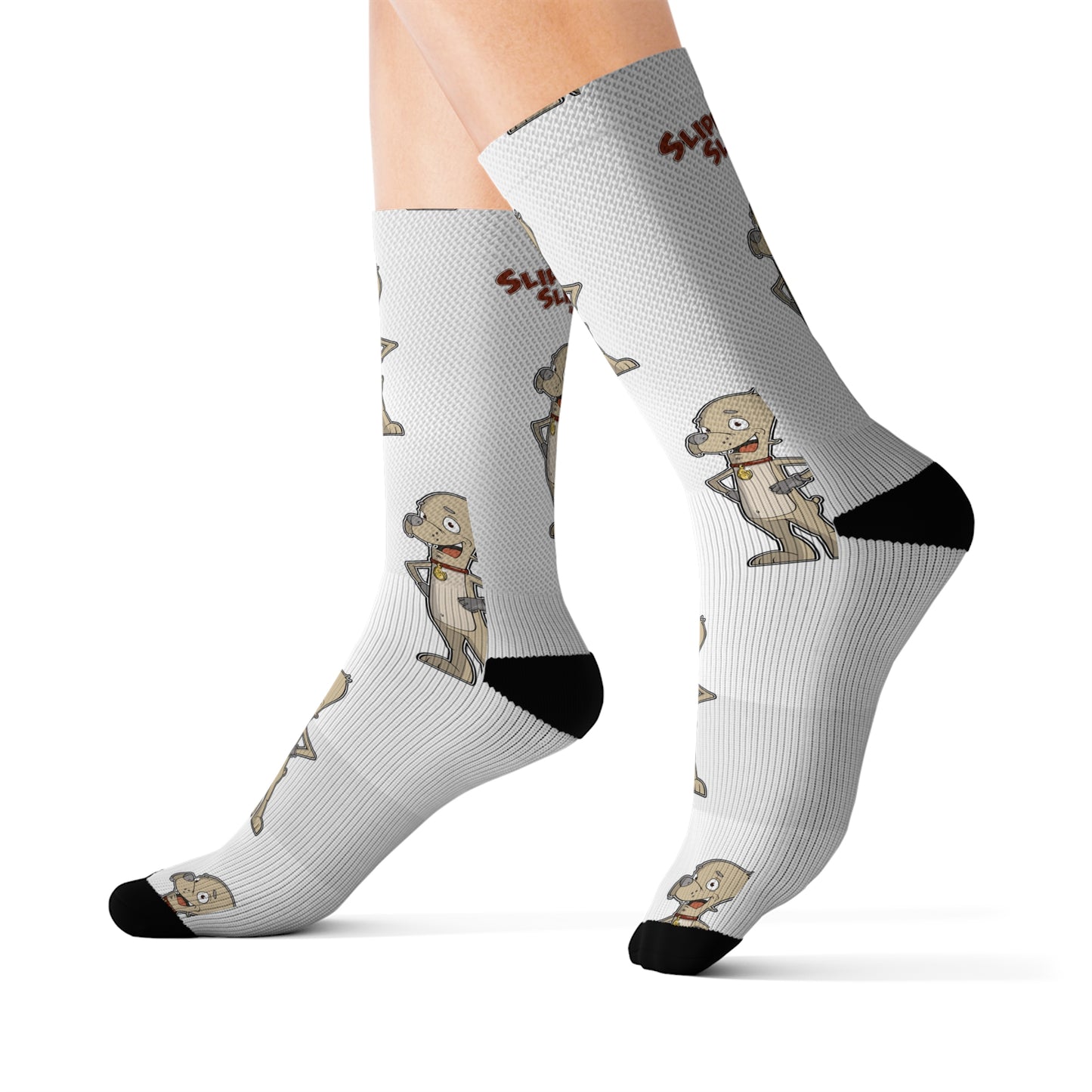 Slippy Slipperson's: White 'Slippy' Socks